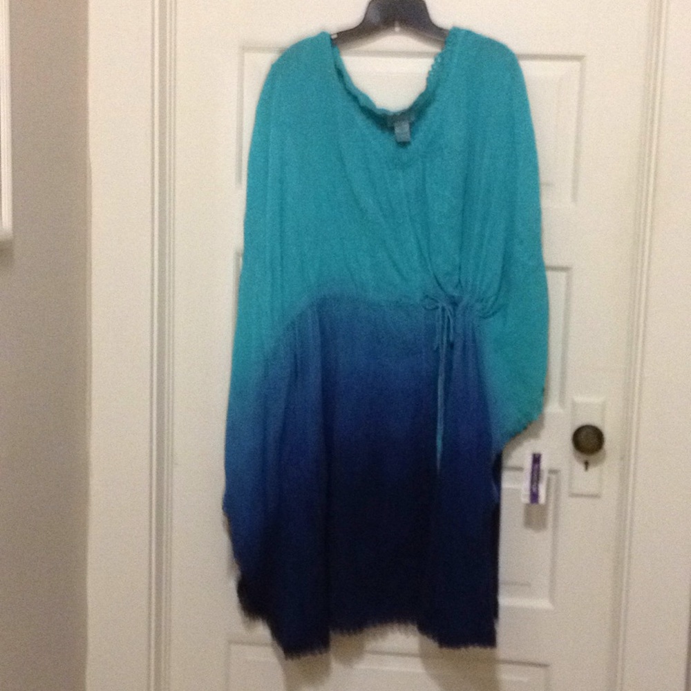 Gorgeous green/blue Cover up